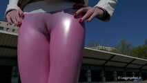 Pink leggings on empty space - part 2