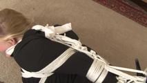 Ropey Hogtie for High-Heeled Secretary Whitney Morgan