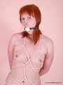 Liska - Petite and sexy ginger is now stuck in a web of rope