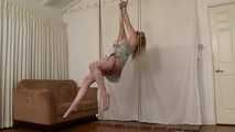 Barefoot Suspension Squirming in Silky Slip - Lorelei