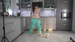 Miss Amira in PVC sauna suit wants to be tied up strictly part 1