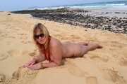 On the nudist-beach of Fuerteventura