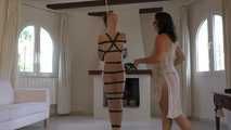 Pantyhose Encasement & Tape Mummification for sexy Muriel LaRoja