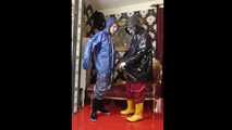 Miss Francine and Lady Nadja in AGU rainwear