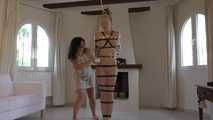 Pantyhose Encasement & Tape Mummification for sexy Muriel LaRoja