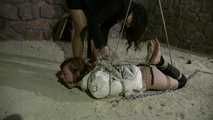 The Spain Files - More Straight Jacket Hogtie Punishment for Muriel with JJ Plush