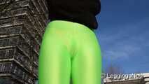 Neon Green Cameltoe Leggings