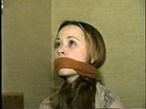 PRETTY DOLL FACE AMBER'S BOUND & GAGGED RANSOM CALLS (D30-9)