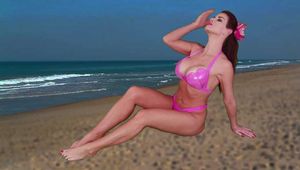  Double Exposure for Beach Babe - Bikini Top Stolen - Surprise Mermaid Reveal - Alexis Taylor