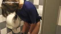 119009 Donna-Jo Takes An Urgent Pee In The Club Toilet