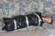 [From archive] Veronika - captured, hogtied and packed into trash bag 02