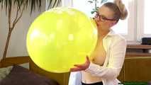 sexy Blow2pop teaching yellow *globos Payaso* with miss Bernadette