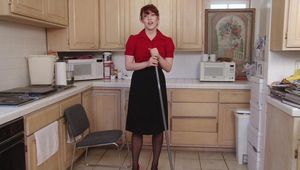 Shy Redhead must Strip for her Housemate - Gwen Stark