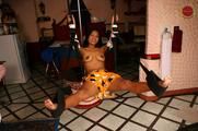 Asian Slut Kung in Bondage Swing (Photos + Videoclip)