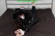 Get 128 Pictures with Shelly tied and gagged in shiny nylon Downwearwear from 2005-2008!