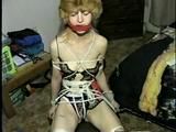 18 Yr OLD CUTIE FACE TERRI IS MOUTH STUFFED, CLEAVE GAGGED, CROTCH ROPED & TIED UP WEARING LINGERIE TO A CHAIR (D53-1)