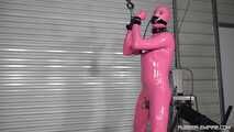 What a mean release from Chastity - Pink Gimp 4 