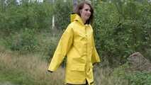 Miss Petra goes for a walk in friesennerz, yellow rain dungarees and rubber boots (looped version)