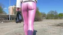 Pink leggings on empty space - part 1