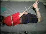 WINDOW WASHER WENDY IS MOUTH STUFFED, HANDGAGGED, CLEAVE GAGGED & HOG-TIED (D30-11)