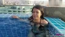Jenny Thai - filmed in the swimming pool