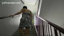 068044 Ling Takes A Naughty Pee On The Staircase