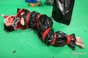 [From archive] Masha More and Malika - packed in trash bags with red duct tape like New Year presents 02