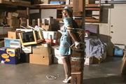 Busty Nurse Carissa Tied Up in the Garage