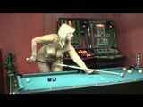 Playing Billiard nude