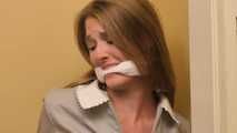 Closet Captive! Hotel Maid Ashley Lane is left Bound and Gagged