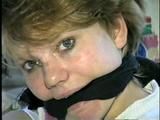 22 YR OLD LISA IS TIED WITH  RAWHIDE, CLEAVE GAGGED, HANDGAGED & TAPE GAGGED (D33-8)
