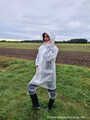 Miss Amira in Lepper nylon rain gear and transparent rain suit with Ilse Jacobsen coat