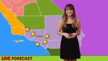 Embarrassed Weather Girl strips naked during Live Broadcast - Charlotte Cross