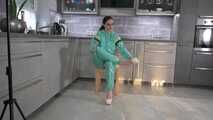 Miss Amira in PVC sauna suit wants to be tied up strictly part 1