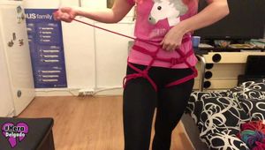 Untying a hip harness