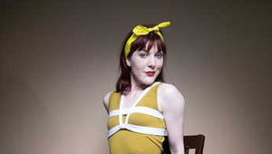 Kitty Quinzell in Mustard Top chairtie