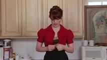 Shy Redhead must Strip for her Housemate - Gwen Stark