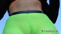 Neon Green Cameltoe Leggings