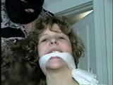 19 Yr OLD SINGLE MOM RONI IS MOUTH STUFFED, HAND, CLEAVE AND WRAP ELECTRICAL TAPE GAGGED (D56-7)