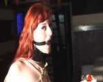 A sensual red head drooling at the bar - video