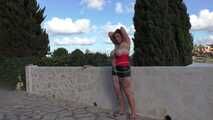 Bettine - Big Breasts tied in Public