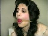 19 Yr OLD LATINA HOUSEWIFE F0RCED TO STRIP TO LINGERIE THEN BOUND & RUBBER BAND BALL-GAGED (D32-1)