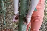 Handcuffed in the forest