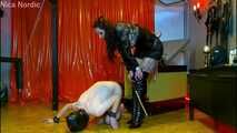 Hard and wet punishment for the jizz slave