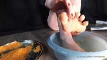 Füße waschen nach Crushing