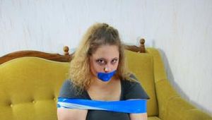 Claudia`s first tape tied PICS