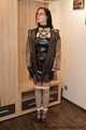 Gothic Girl bound in PVC dress and raincoat