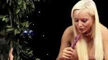   3 Horny Fairies Play With A Double Ended Dildo