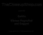 Gatitta: Elbows hogcuffed and gagged (MPG)