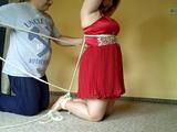 Nice Sandra in ropes